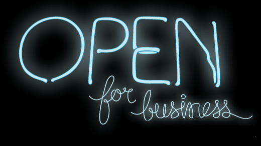 open for business